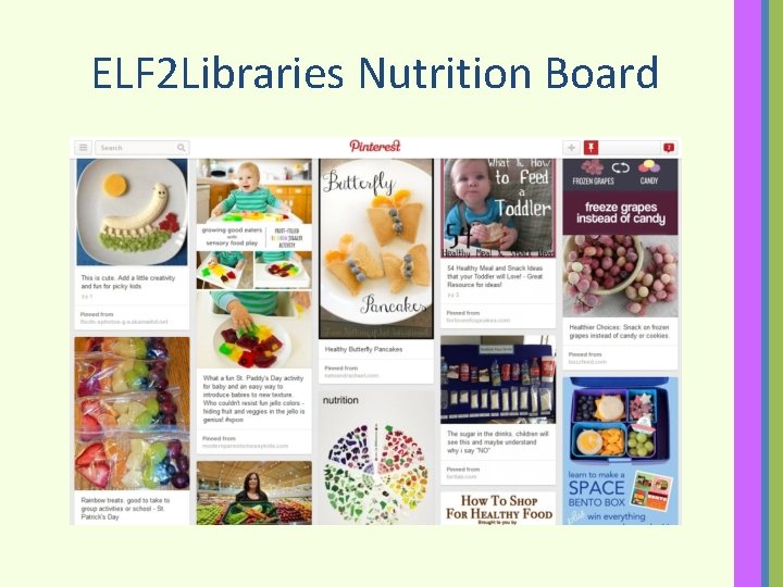 ELF 2 Libraries Nutrition Board 