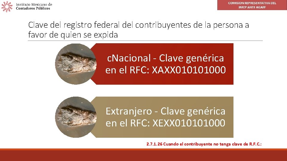 Clave del registro federal del contribuyentes de la persona a favor de quien se