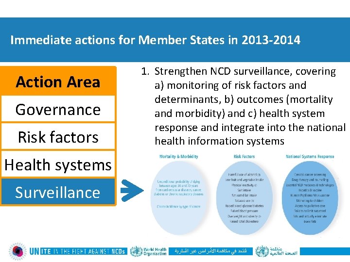 Immediate actions for Member States in 2013 -2014 Action Area Governance Risk factors 1.