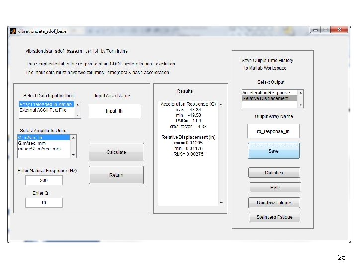 Exercise Vibrationdata 25 