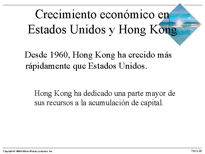 Crecimiento económico en Estados Unidos y Hong Kong Desde 1960, Hong Kong ha crecido