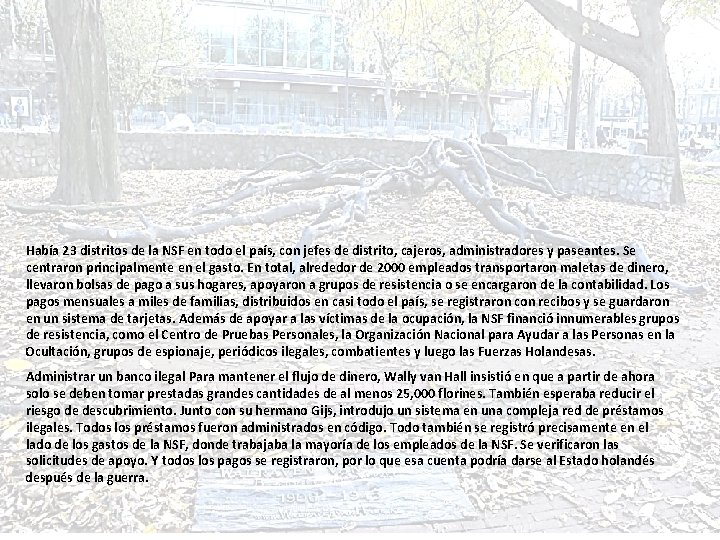 Había 23 distritos de la NSF en todo el país, con jefes de distrito, Había 23 distritos de la NSF en todo el país, con jefes de distrito,