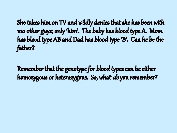 She takes him on TV and wildly denies that she has been with 100