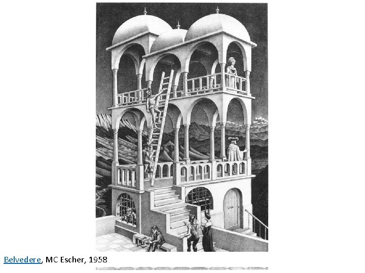 Belvedere, MC Escher, 1958 