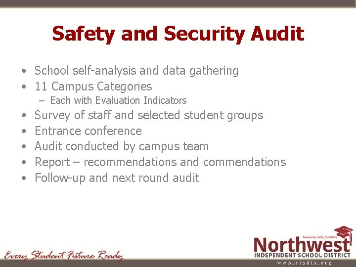 SAFETY AND SECURITY AUDIT REPORT December 11 2017
