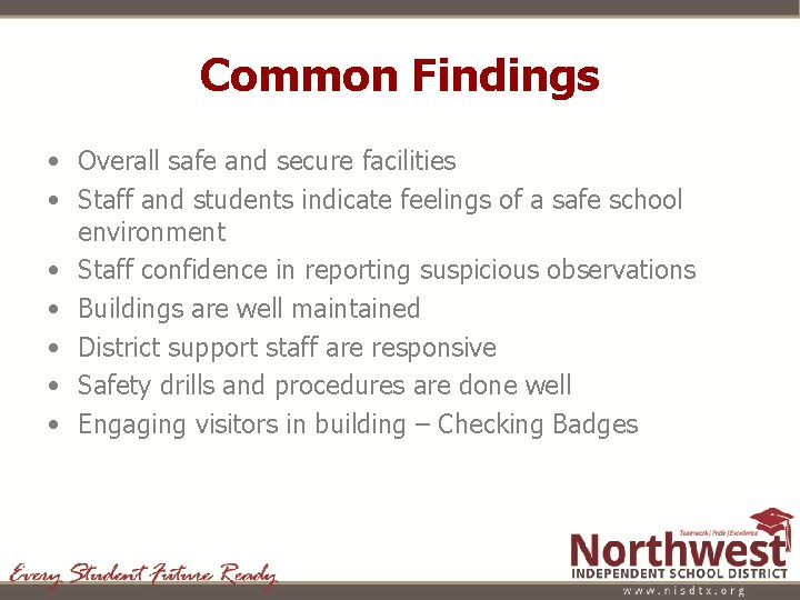 SAFETY AND SECURITY AUDIT REPORT December 11 2017