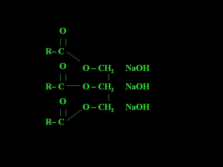 O | | R– C O – CH 2 Na. OH | | 