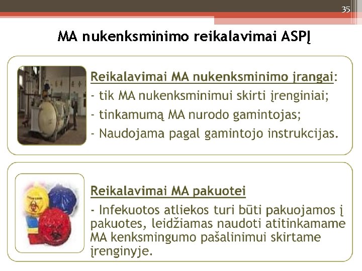 35 MA nukenksminimo reikalavimai ASPĮ 