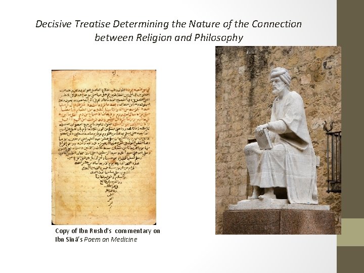 Decisive Treatise Determining the Nature of the Connection between Religion and Philosophy Copy of