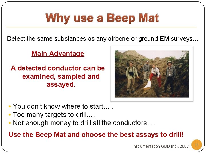 Why use a Beep Mat Detect the same substances as any airbone or ground