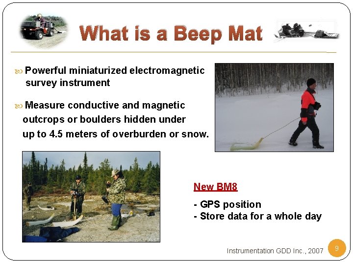 What is a Beep Mat Powerful miniaturized electromagnetic survey instrument Measure conductive and magnetic