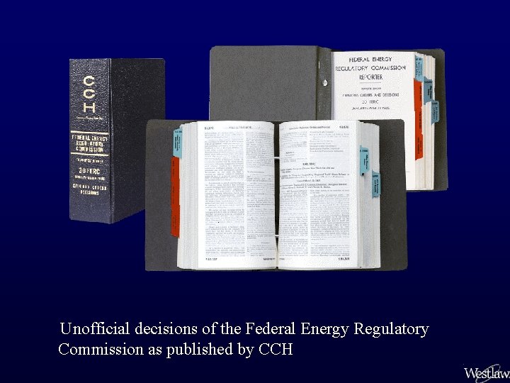 Unofficial decisions of the Federal Energy Regulatory Commission as published by CCH 