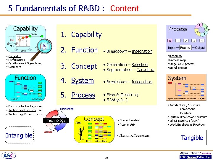 5 Fundamentals of R&BD : Content 1. Capability 2. Function • Capability • Performance