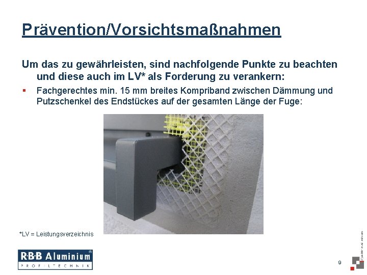 Prävention/Vorsichtsmaßnahmen Um das zu gewährleisten, sind nachfolgende Punkte zu beachten und diese auch im