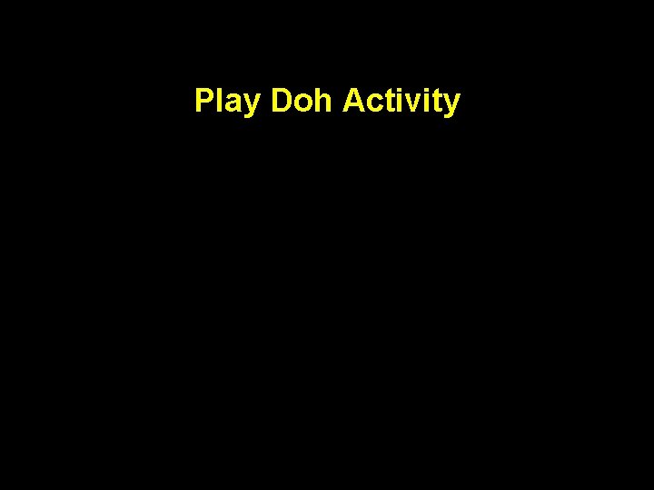 Play Doh Activity 