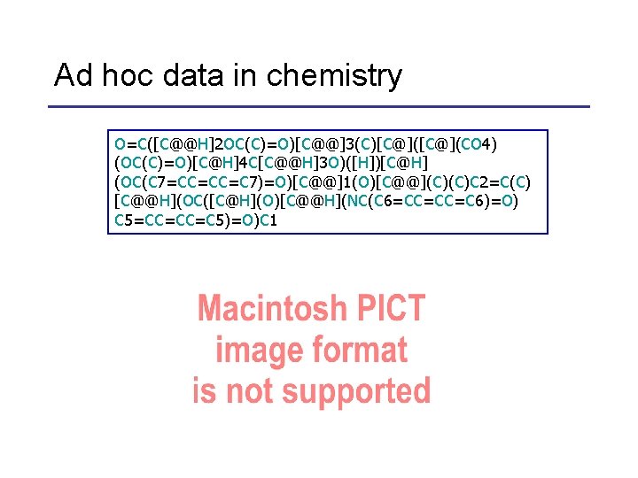 Ad hoc data in chemistry O=C([C@@H]2 OC(C)=O)[C@@]3(C)[C@](CO 4) (OC(C)=O)[C@H]4 C[C@@H]3 O)([H])[C@H] (OC(C 7=CC=CC=C 7)=O)[C@@]1(O)[C@@](C)(C)C