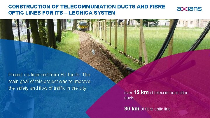 CONSTRUCTION OF TELECOMMUNIATION DUCTS AND FIBRE OPTIC LINES FOR ITS – LEGNICA SYSTEM Project