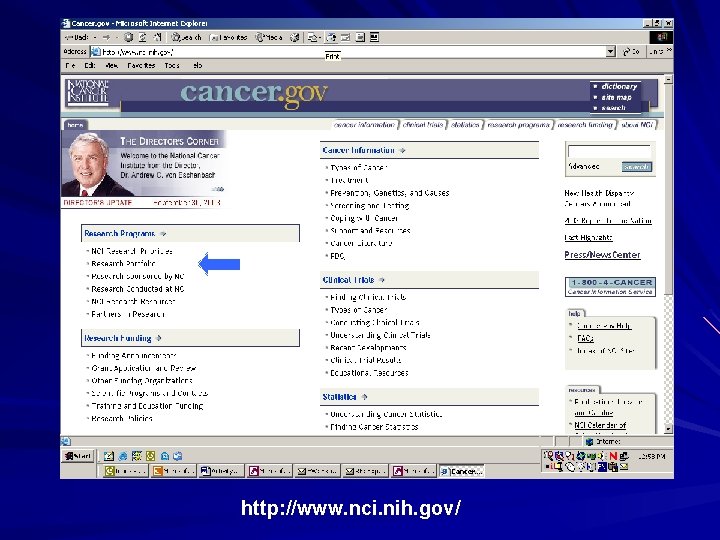 http: //www. nci. nih. gov/ 