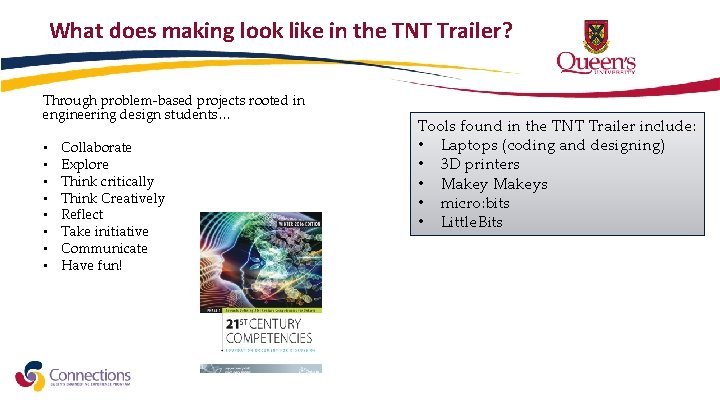 What does making look like in the TNT Trailer? Through problem-based projects rooted in