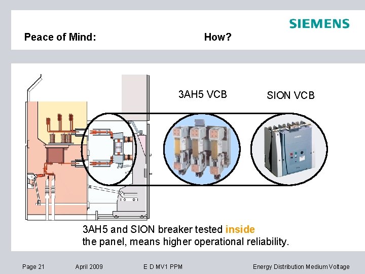 Peace of Mind: How? 3 AH 5 VCB SION VCB 3 AH 5 and