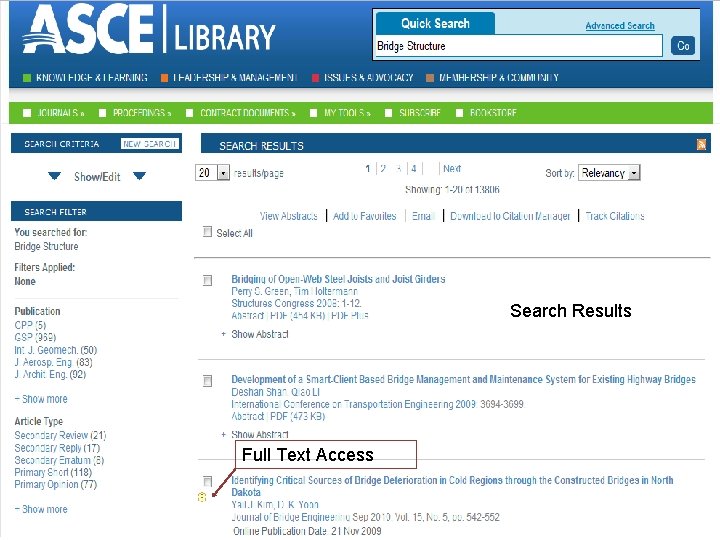 Search Results Full Text Access 