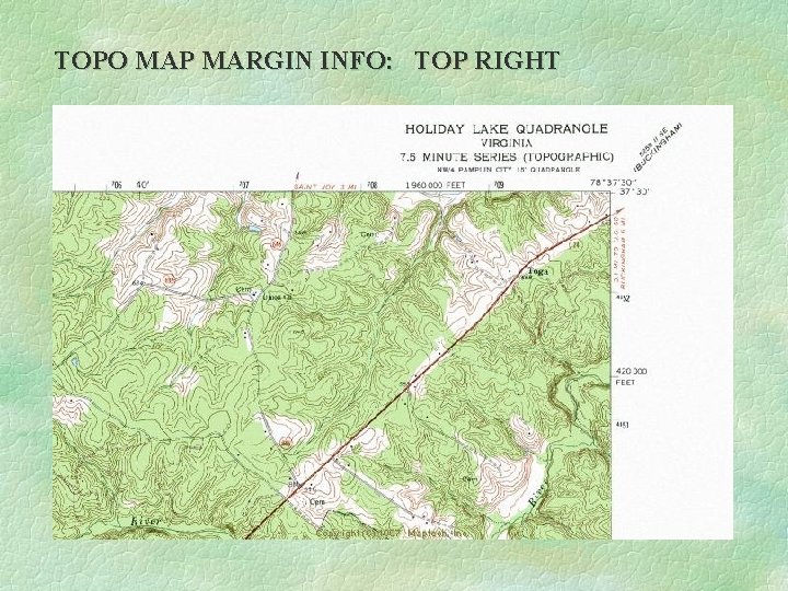 TOPO MAP MARGIN INFO: TOP RIGHT 
