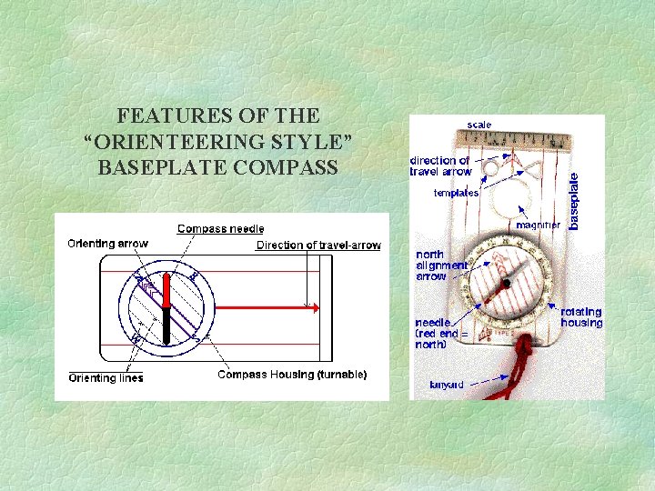 FEATURES OF THE “ORIENTEERING STYLE” BASEPLATE COMPASS 