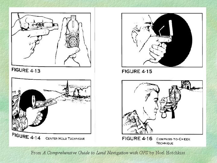 From A Comprehensive Guide to Land Navigation with GPS by Noel Hotchkiss 