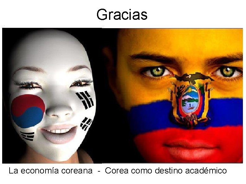 Gracias La economía coreana - Corea como destino académico 