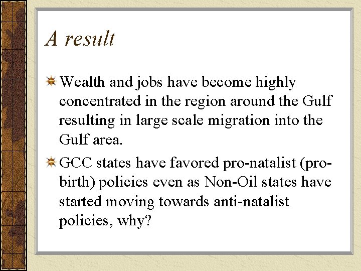 A result Wealth and jobs have become highly concentrated in the region around the