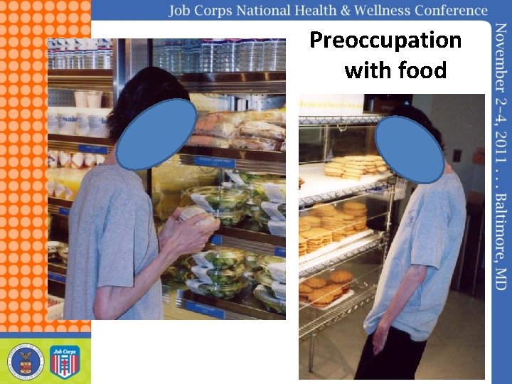 Preoccupation with food 