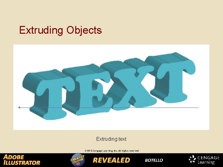 Extruding Objects Extruding text 