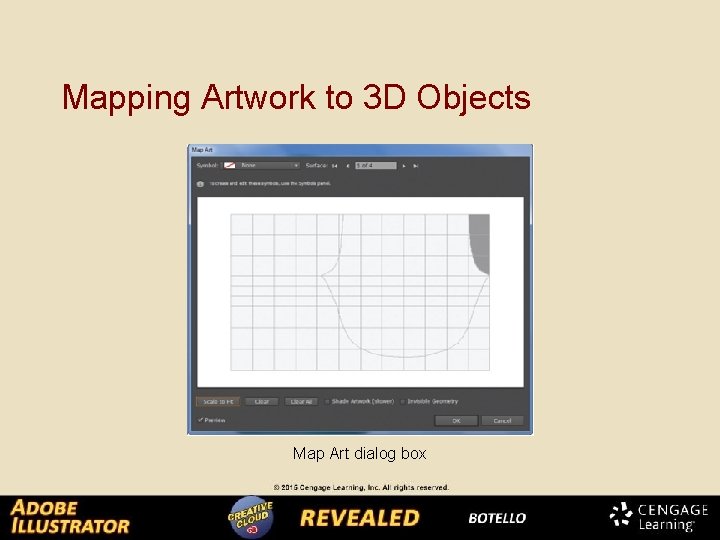 Mapping Artwork to 3 D Objects Map Art dialog box 