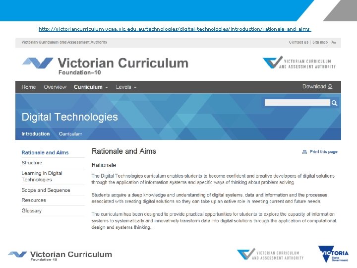 http: //victoriancurriculum. vcaa. vic. edu. au/technologies/digital-technologies/introduction/rationale-and-aims 