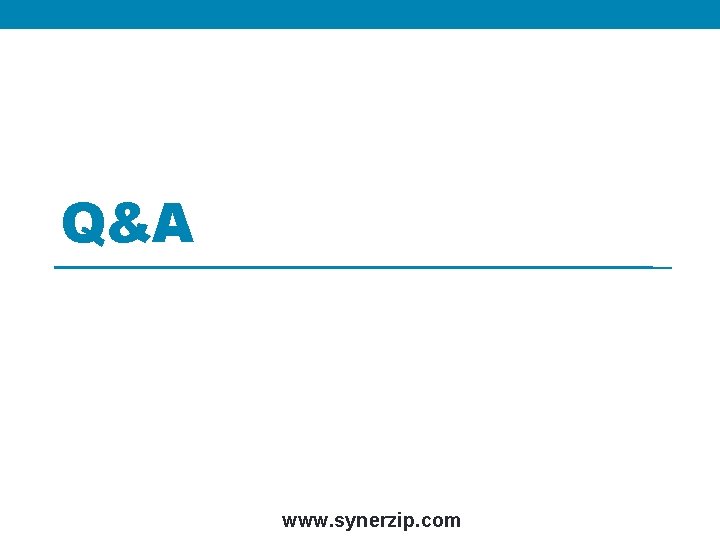 Q&A www. synerzip. com 