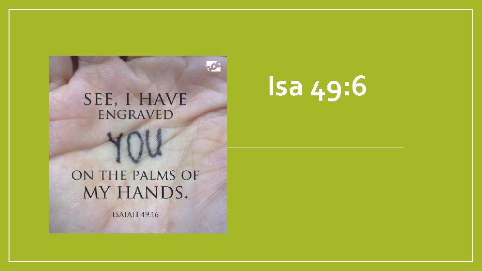 Isa 49: 6 