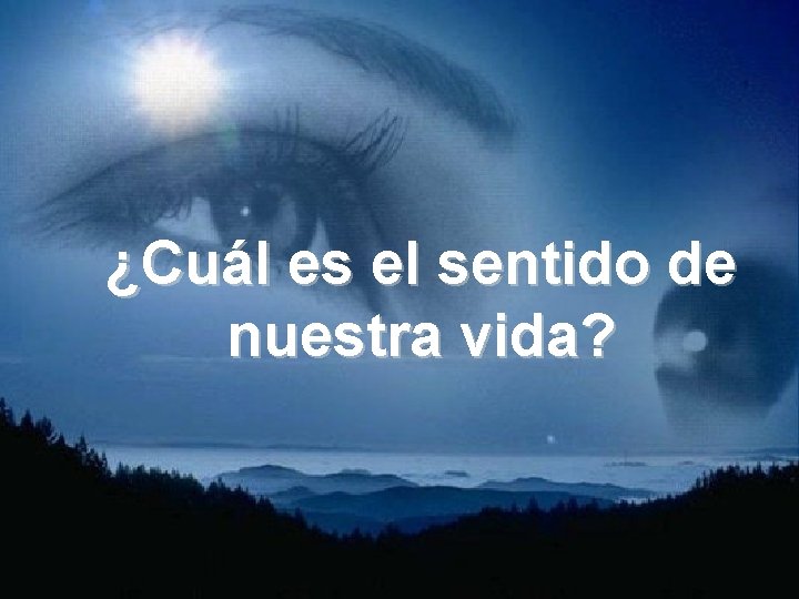 ¿Cuál es el sentido de nuestra vida? 
