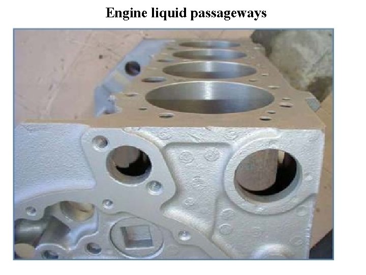 Engine liquid passageways 