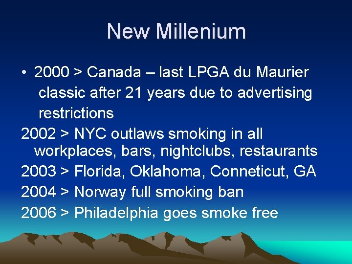 New Millenium • 2000 > Canada – last LPGA du Maurier classic after 21