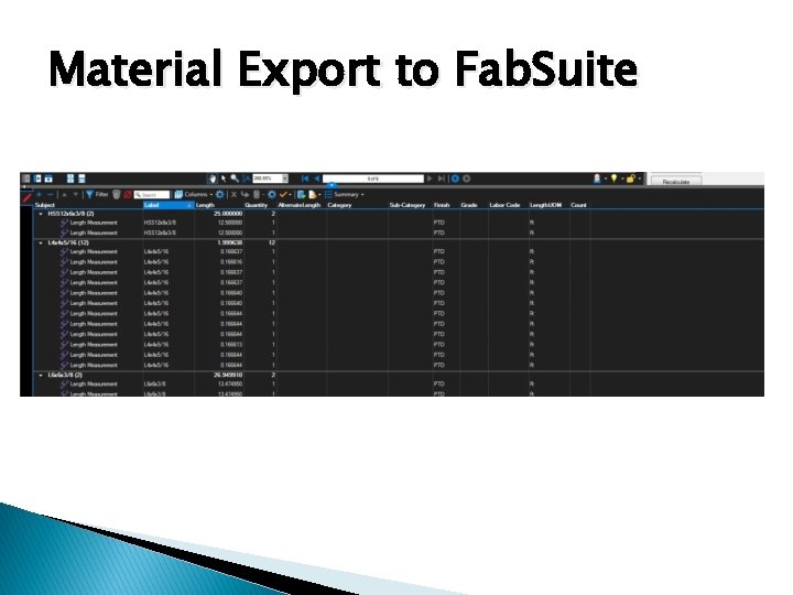 Material Export to Fab. Suite 