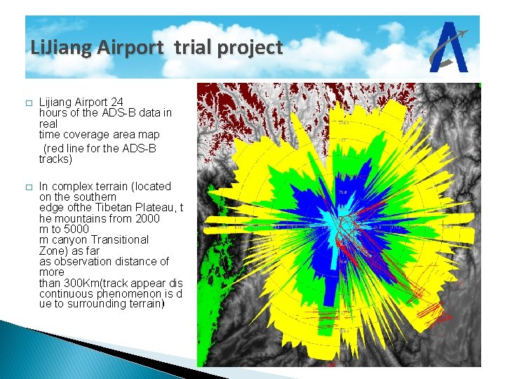 Li. Jiang Airport trial project Lijiang Airport 24 hours of the ADS-B data in
