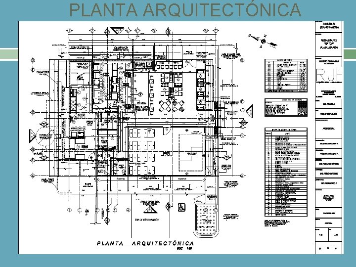 PLANTA ARQUITECTÓNICA 