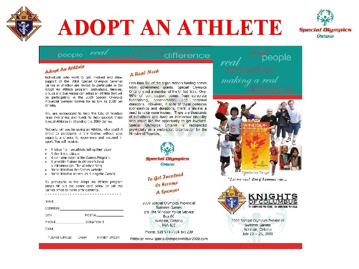 ADOPT AN ATHLETE 