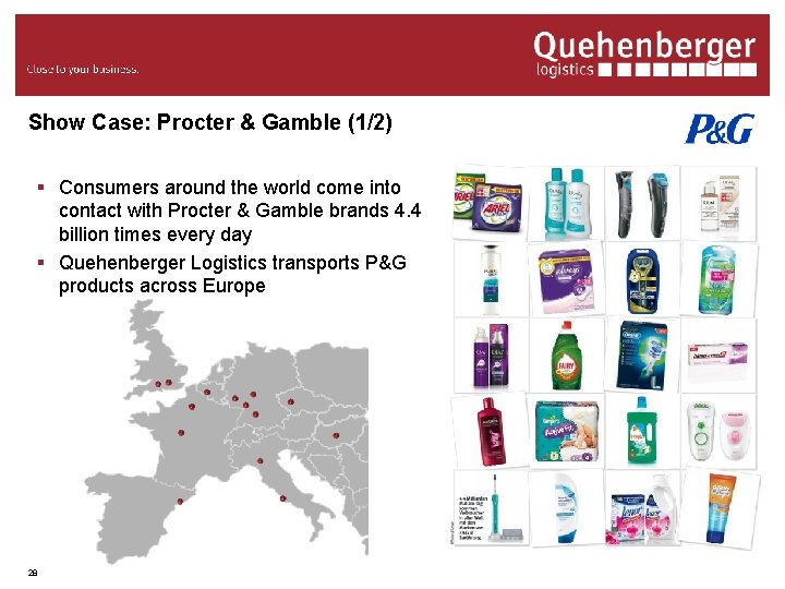 Show Case: Procter & Gamble (1/2) § Consumers around the world come into contact
