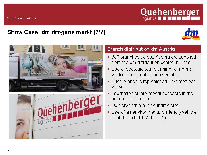 Show Case: dm drogerie markt (2/2) Branch distribution dm Austria § 380 branches across