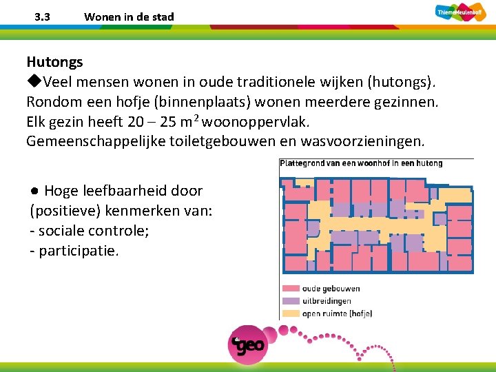 3. 3 Wonen in de stad Hutongs u. Veel mensen wonen in oude traditionele