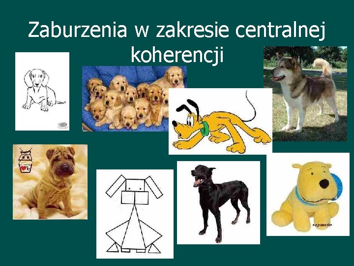 Zaburzenia w zakresie centralnej koherencji 