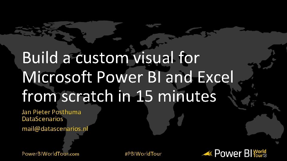 Build a custom visual for Microsoft Power BI and Excel from scratch in 15