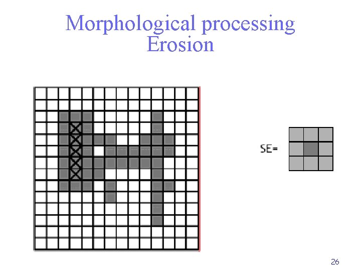 Morphological processing Erosion 26 