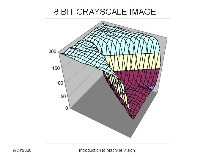 8 BIT GRAYSCALE IMAGE 9/24/2020 Introduction to Machine Vision 